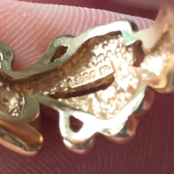 Ross-Simons Tropical Leaf Sterling 925 Gold Ring, Size 9 - Picture 5 of 14